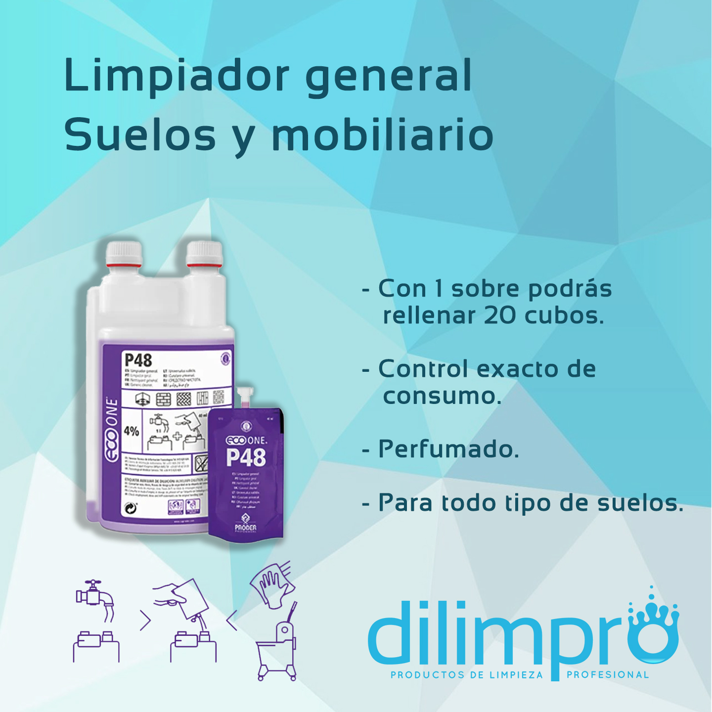 P48 - Limpiador General Suelos y Mobiliario - Imagen 3