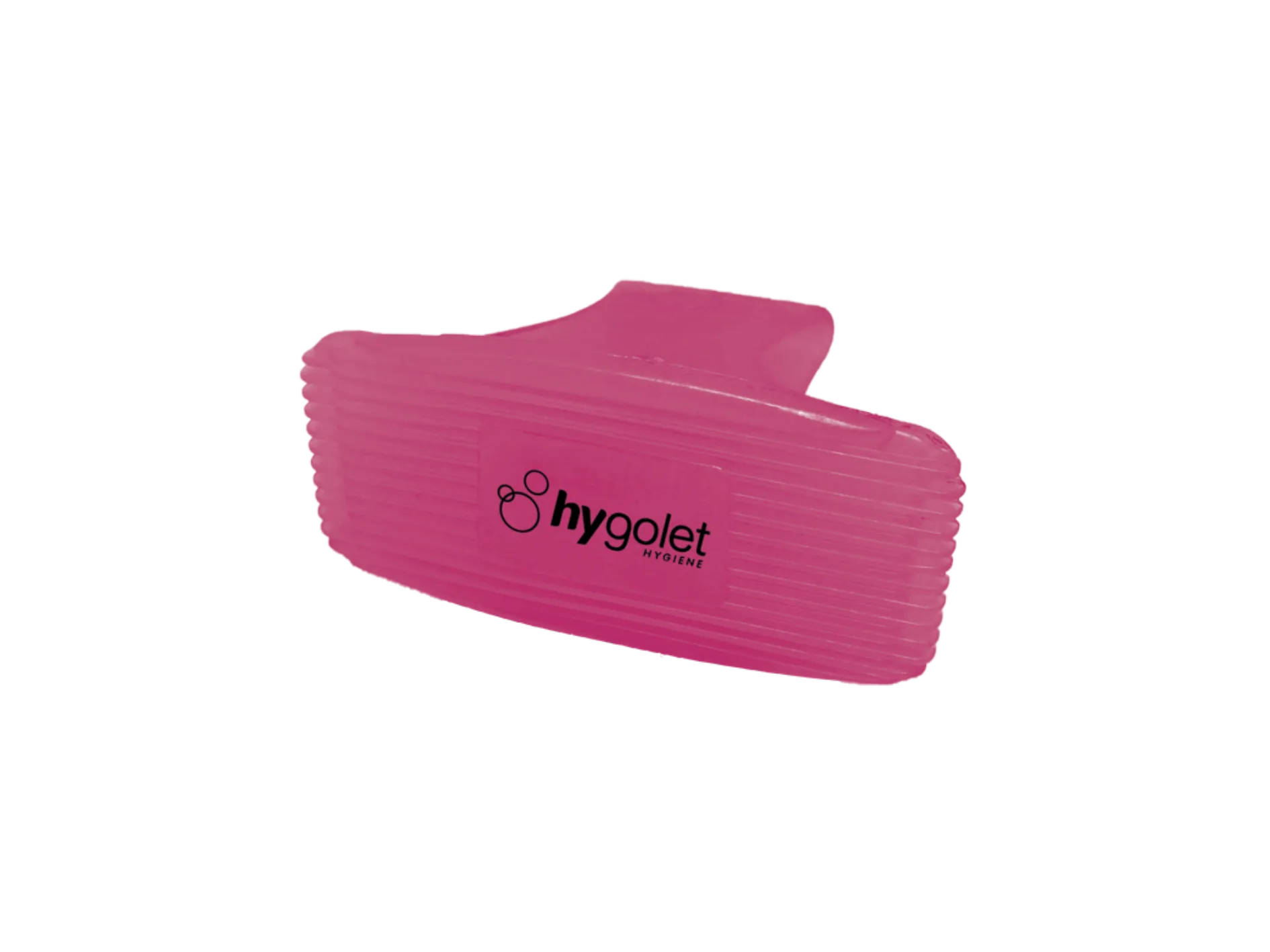 Clip ambientador rosa Hygolet Toilet Clip Plus, aroma melón, para el borde del inodoro