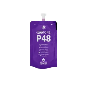 Sobre monodosis morado de Eco One P48, limpiador general de suelos y mobiliario
